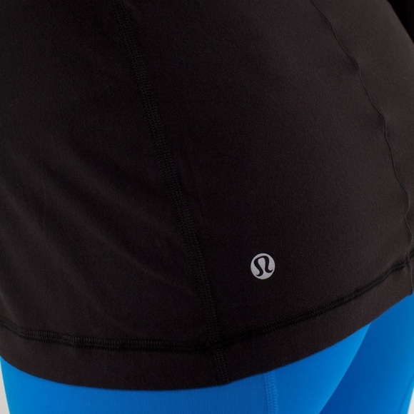 Lululemon Run Speedy Turtleneck Thumb holes Black Sz 6 Activewear Running Gym - Picture 15 of 15